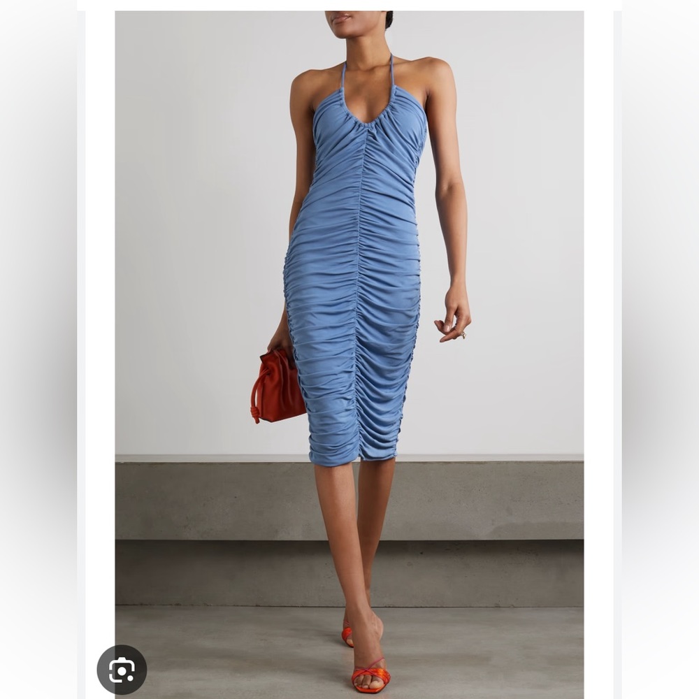 Zeynep Arcay jersey ruched midi dress NWT